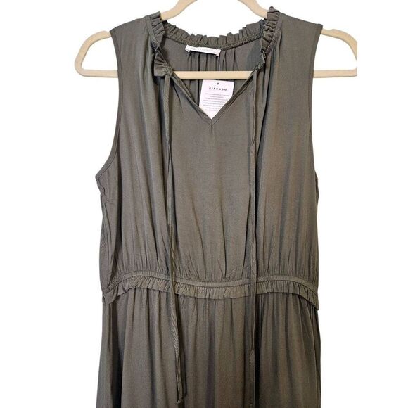 Kirundo army green sleeveless maxi dress.  Size M.   NWT. - Picture 2 of 6